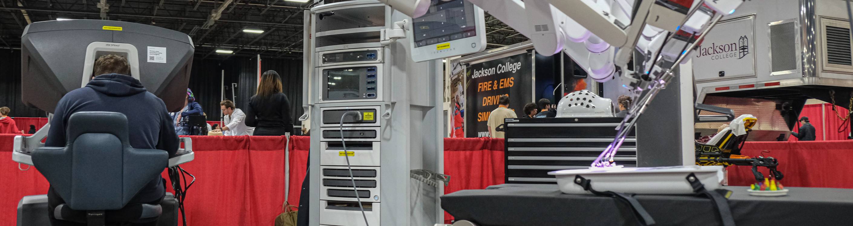 student on medical device